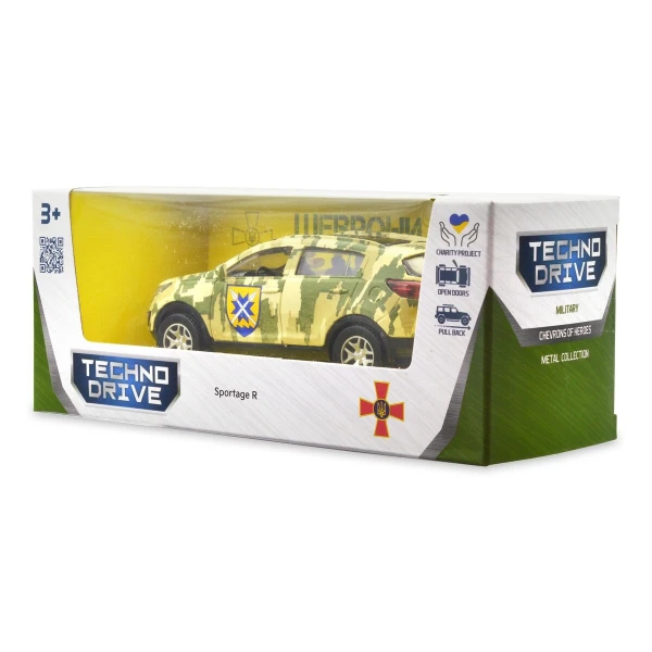 Автомодель &quot;Шеврони Героїв&quot; Kia Sportage R &quot;56 ОМПБр&quot; TechnoDrive 250362M Різнокольоровий (6900007419727)  Фото №3