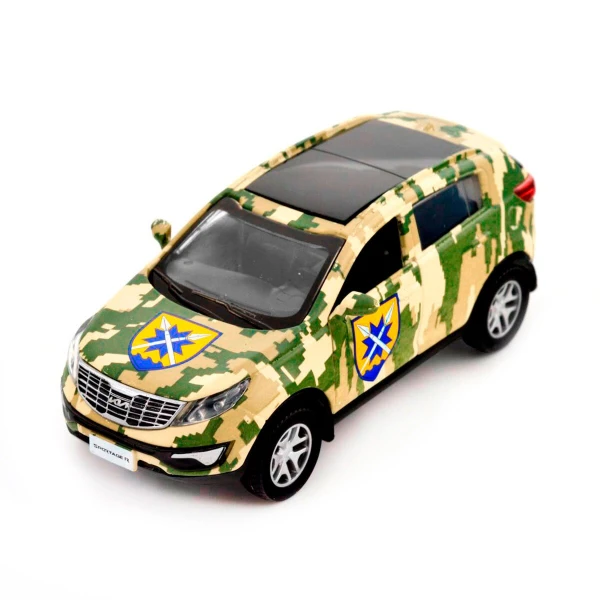 Автомодель &quot;Шеврони Героїв&quot; Kia Sportage R &quot;56 ОМПБр&quot; TechnoDrive 250362M Різнокольоровий (6900007419727)  Фото №0