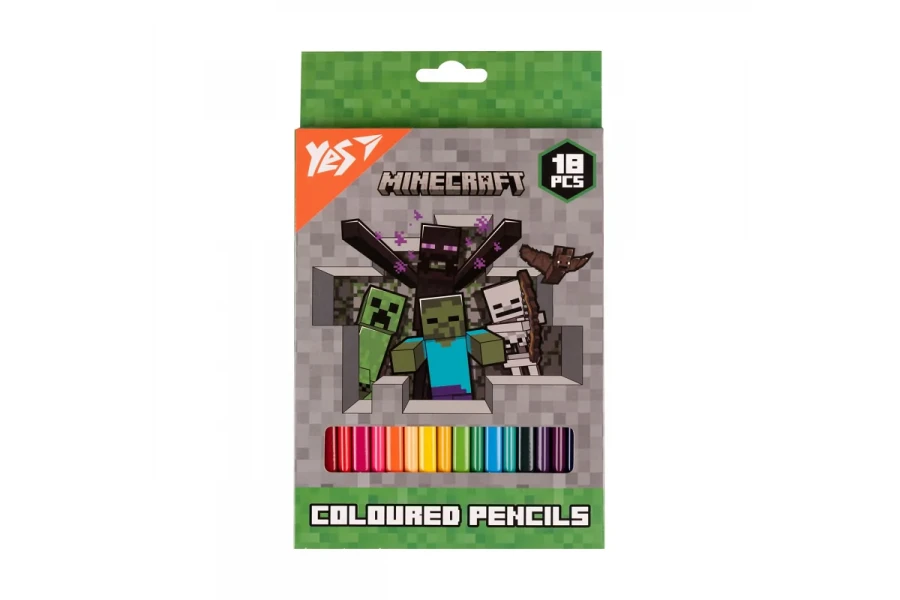 Купити Олівці кольорові "Minecraft. Heroes" YES 290732 18 кольорів Різнокольоровий Артикул: 5056574430663 Фото №1