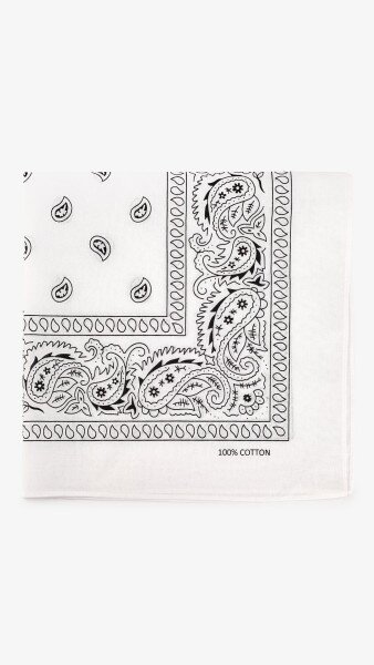 Купити Бандана унісекс 47281 One Size Білий Артикул: 2000999422751 Фото №3