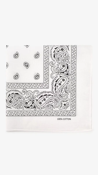 Купить Бандана унисекс 47281 One Size Белый Артикул: 2000999422751 Фото №3
