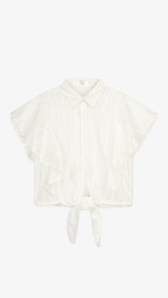 Купить Блузка однотонная женская On me D2309 One Size Белый Артикул: 2000991053625 Фото №7