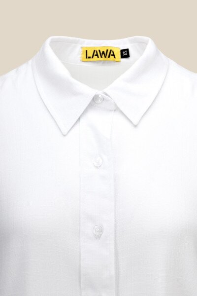 Купить Блуза однотонная женская LAWA WBC02408 L Белый Артикул: 2000990665690 Фото №7