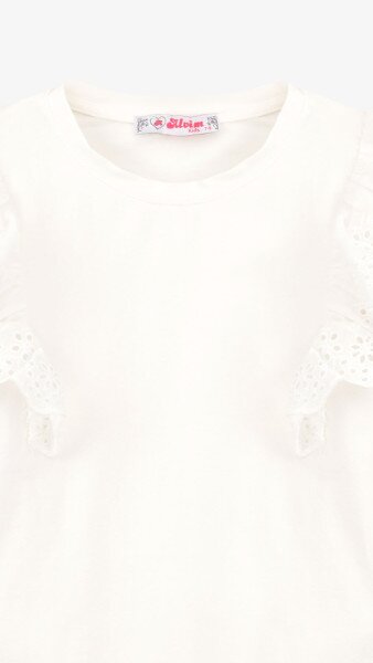 Купити Блуза трикотажна для дівчинки Aura Style 860 122 см Молочний Артикул: 2000999197642 Фото №7