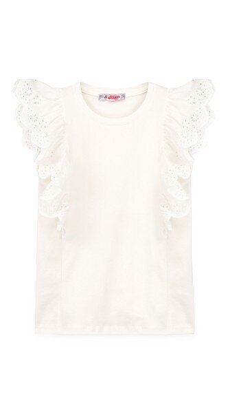 Купити Блуза трикотажна для дівчинки Aura Style 861 116 см Молочний Артикул: 2000999197895 Фото №6
