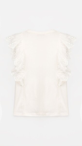 Купити Блуза трикотажна для дівчинки Aura Style 861 116 см Молочний Артикул: 2000999197895 Фото №8