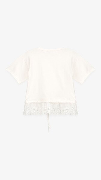 Купити Блуза трикотажна для дівчинки Aura Style 862 116 см Молочний Артикул: 2000999197994 Фото №8