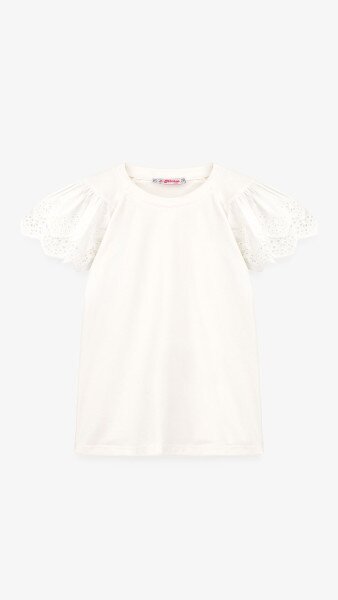 Купити Блуза трикотажна для дівчинки Aura Style 863 116 см Молочний Артикул: 2000999197840 Фото №8
