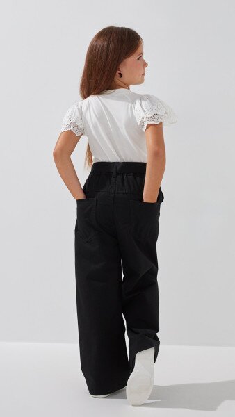 Купити Блуза трикотажна для дівчинки Aura Style 863 116 см Молочний Артикул: 2000999197840 Фото №6