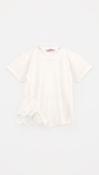 Купить Блуза трикотажная для девочки Aura Style 864 116 см Молочный Артикул: 2000999197796 Фото №6