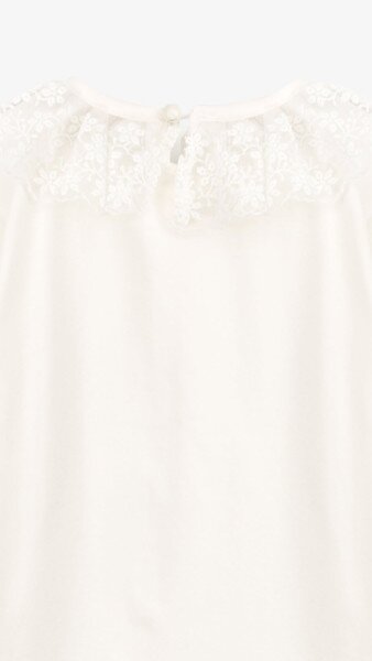 Купити Блуза трикотажна для дівчинки Aura Style 866 128 см Молочний Артикул: 2000999197604 Фото №10