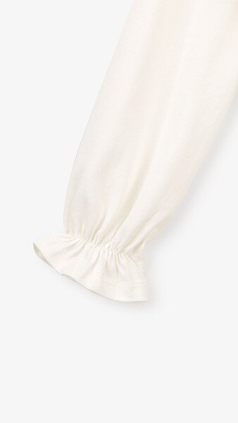 Купити Блуза трикотажна для дівчинки Aura Style 868 116 см Молочний Артикул: 2000999197550 Фото №9