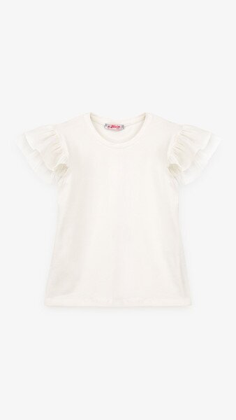 Купити Блуза трикотажна для дівчинки Aura Style 869 110 см Молочний Артикул: 2000999197697 Фото №7