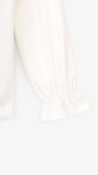 Купити Блуза трикотажна для дівчинки Aura Style 870 110 см Молочний Артикул: 2000999197741 Фото №9