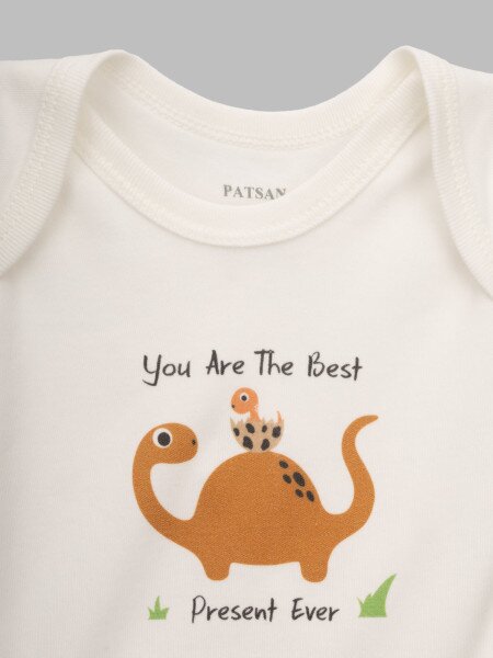 Купити Боді дитячий Patsan 1163 62 см Коричневий (2000990587275D) Артикул: 2000990587275 Фото №3