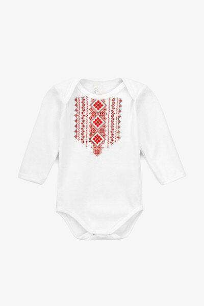 Купити Бодi для малюків Baby Life 929 86 см Біло-червоний (2000990742377D) Артикул: 2000990742377 Фото №1