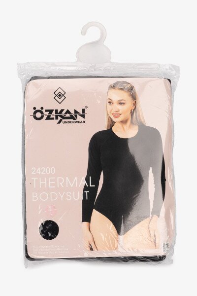 Купить Боди-гольф женский OZKAN 24200 S Черный (2000903833444W) Артикул: 2000903833444 Фото №12
