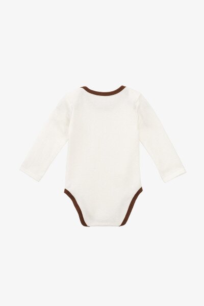 Купить Боди-лодочка для малышей Baby Life 3-05 68 см Молочный Артикул: 2000990834133 Фото №5