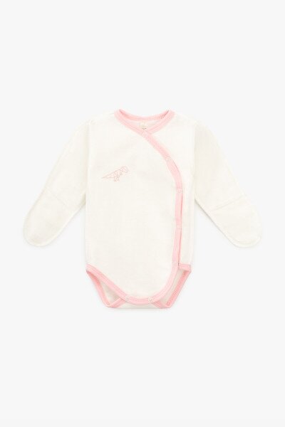 Купить Боди на запах Baby Life 3-06 62 см Розовый Артикул: 2000990859051 Фото №1