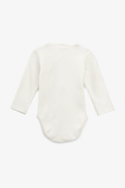Купить Боди на запах для малышей Baby Life P-907 80 см Молочный Артикул: 2000991010093 Фото №6