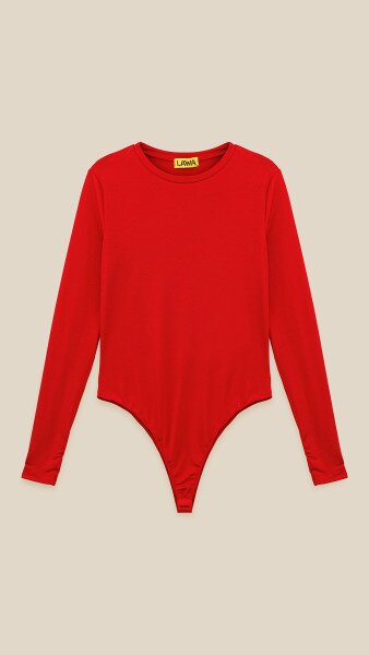 Купить Боди однотонный женский LAWA WBC02452 XS Красный Артикул: 2888000019202 Фото №7