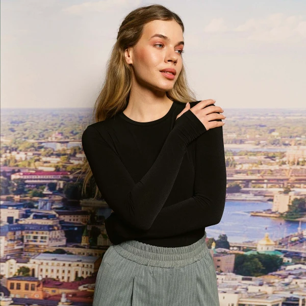 Боди однотонный женский LAWA WBC02452 XL Черный  Фото №1