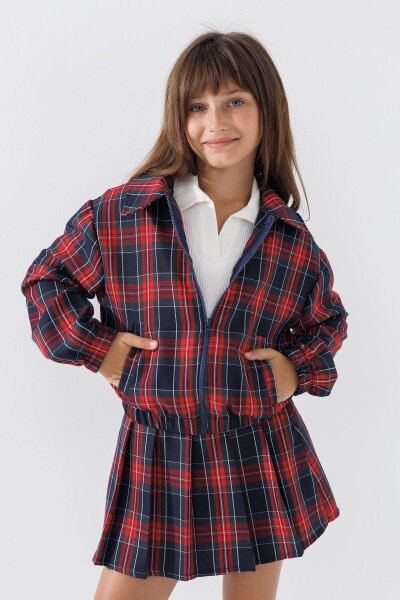 Купить Бомбер для девочки MyChance 2431 116 см Красный (2000990618429D) Артикул: 2000990618429 Фото №1