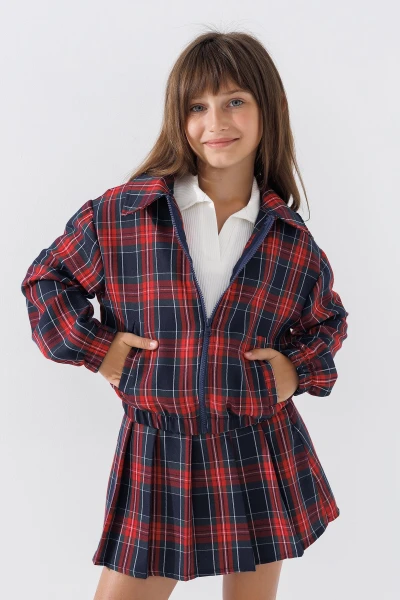 Купить Бомбер для девочки MyChance 2431 116 см Красный (2000990618429D) Артикул: 2000990618429 Фото №1