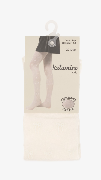Купити Колготи для дівчинки Katomino K32345 98-104 см Молочний Артикул: 2000999230080 Фото №1