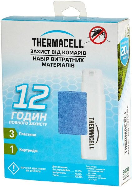 Купить Картридж Thermacell R-1 Mosquito Repellent Refills 12 часов 1200.05.40 Разноцветный Артикул: 843654007106 Фото №1