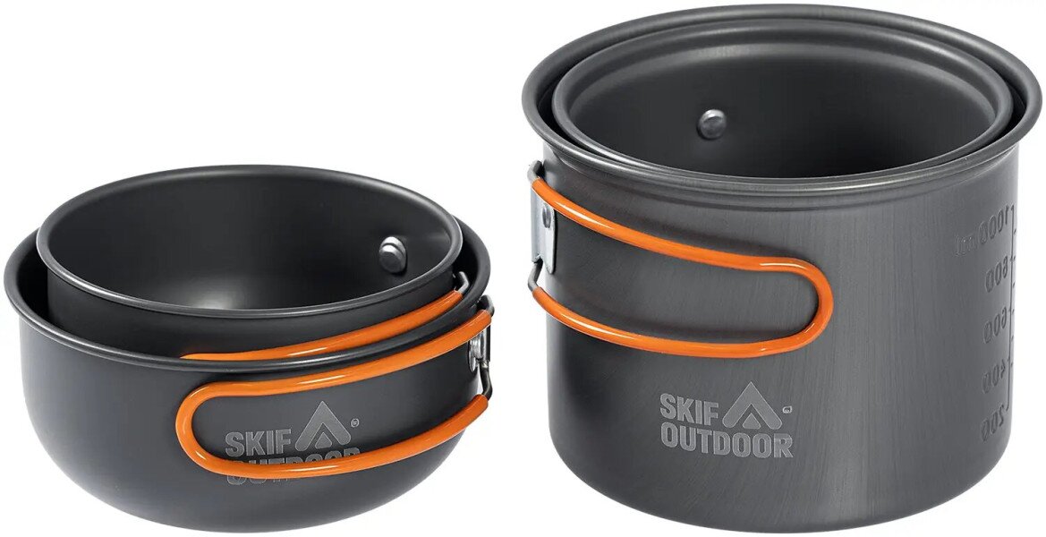 Купити Набір посуду туристичний Skif Outdoor Fuzz Pot II SO-HC201 Різнокольоровий Артикул: 4820242928148 Фото №2