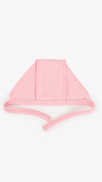 Купити Чепчик на зав'язках Baby Life 980 50 Рожевий Артикул: 2000999406027 Фото №3