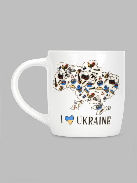 Купити Чашка в подарунковій упаковці Kvarta 1943 I Love Ukraine 360 мл Різнокольоровий (2000990031266) Артикул: 2000990031266 Фото №2