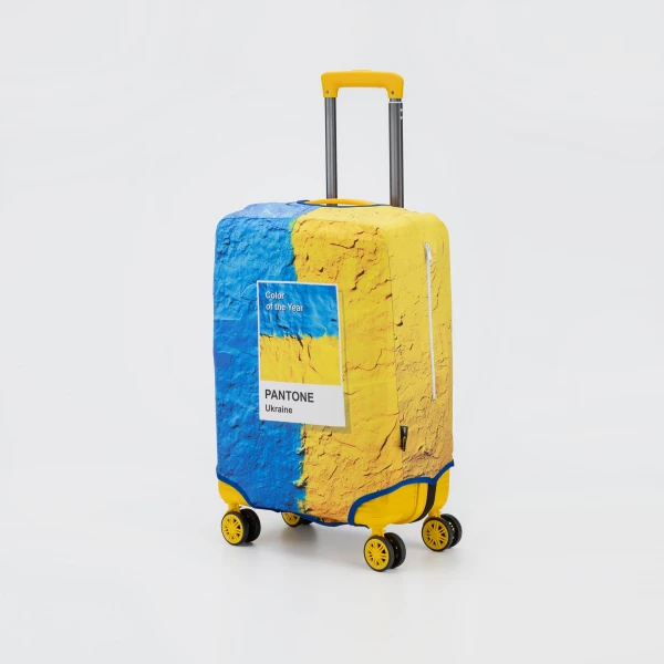Чехол для чемодана Coverbag Pantone S Желто-голубой (2000903267218A)  Фото №0