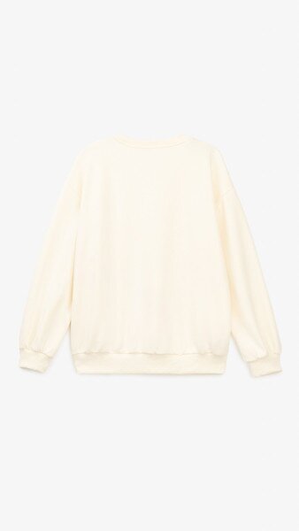 Купить Свитшот однотонный женский Z01 M Молочный Артикул: 2000999178771 Фото №10