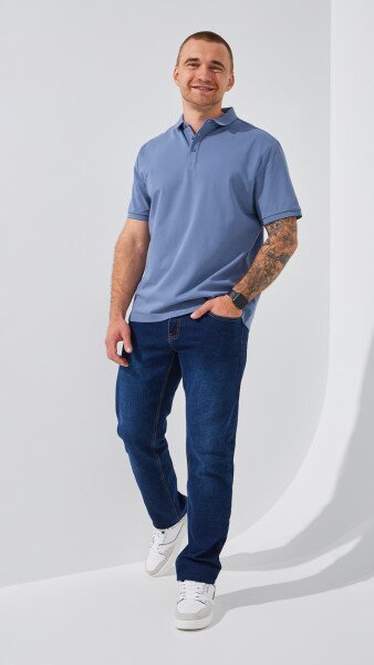 Купити Джинси Regular Fit чоловічі 909 32 Темно-синій Артикул: 2000999183898 Фото №1