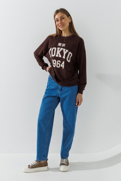 Купить Джинсы Mom Fit женские LAWA WBC02449 34 Голубой Артикул: 2000991030237 Фото №1