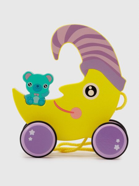 Купить Деревянная игрушка каталочка Луна YMY869 Разноцветный (2000990542540) Артикул: 2000990542540 Фото №2