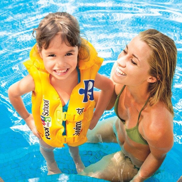 Купити Дитячий надувний жилет «Pool School» Intex 58660 (6903100104019) Артикул: 6903100104019 Фото №6