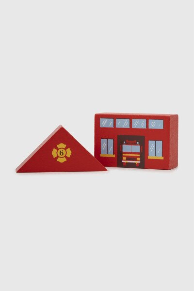 Купить Дополнительный набор к железной дороге "Пожарная станция" Viga Toys 50815 Разноцветный (6934510508159) Артикул: 6934510508159 Фото №4