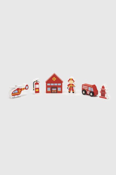 Купить Дополнительный набор к железной дороге "Пожарная станция" Viga Toys 50815 Разноцветный (6934510508159) Артикул: 6934510508159 Фото №1