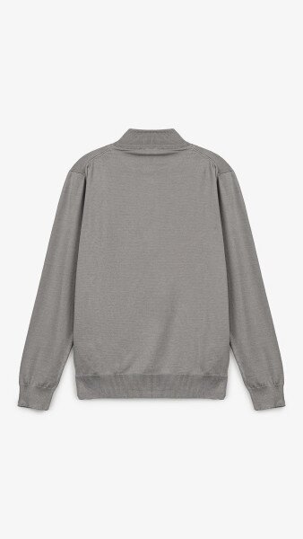 Купить Джемпер однотонный мужской Demos PB004 M Серый Артикул: 2000999279812 Фото №11