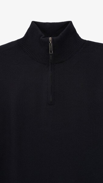 Купить Джемпер однотонный мужской GENUA G01205-0001 XL Темно-синий Артикул: 2000999472237 Фото №8