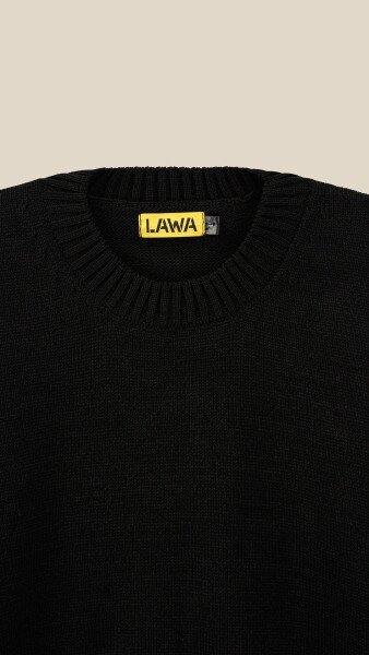Купити Джемпер однотонний чоловічий LAWA MBC02389 S Чорний Артикул: 2888000018724 Фото №7