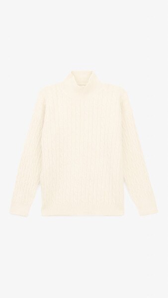 Купить Джемпер однотонный женский 04 One Size Молочный Артикул: 2000999165931 Фото №7