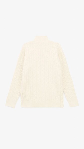 Купить Джемпер однотонный женский 04 One Size Молочный Артикул: 2000999165931 Фото №10