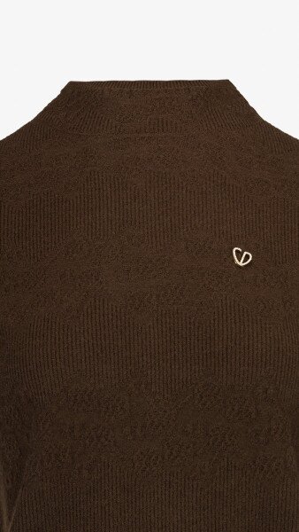 Купить Джемпер однотонный женский 610 One Size Коричневый Артикул: 2000991038578 Фото №7
