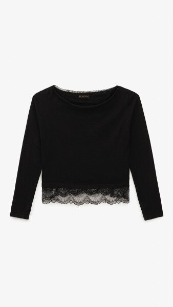 Купить Джемпер однотонный женский GENUA G01106-0005 XS Черный Артикул: 2000999386466 Фото №7