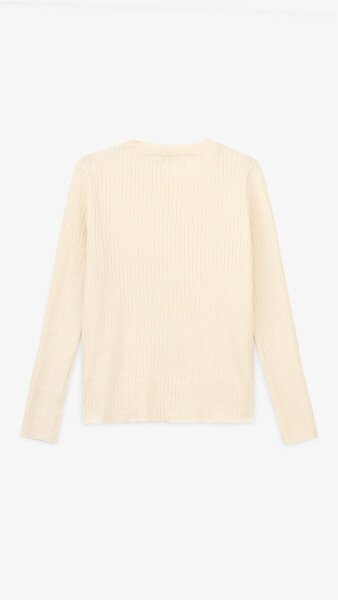 Купить Джемпер однотонный женский On me 98107-1 One Size Молочный Артикул: 2000999154409 Фото №10