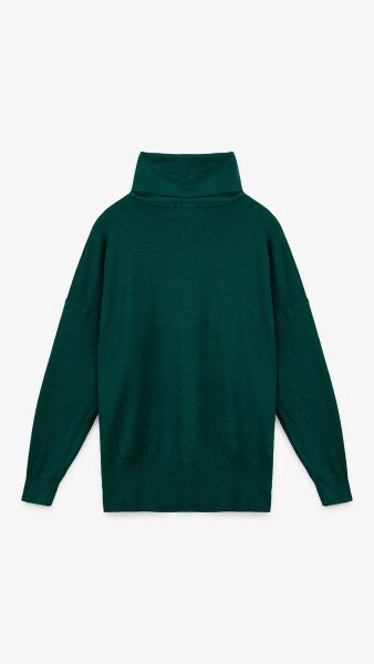 Купить Джемпер однотонный женский On me YT2609 One Size Зеленый Артикул: 2000999154669 Фото №10
